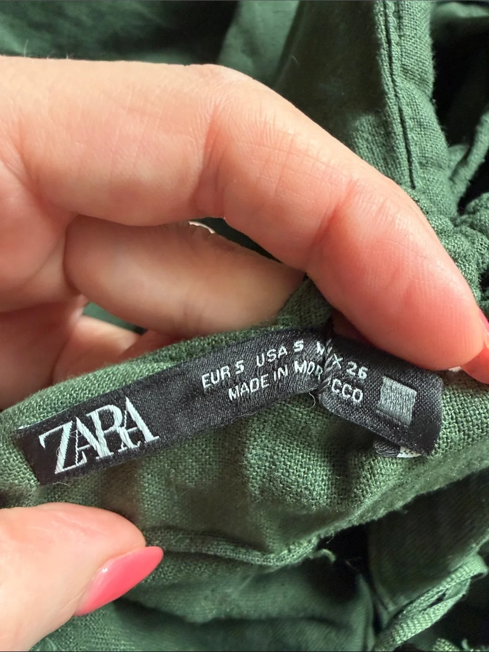 Zara Forest Green High-Low Ruffle Maxi Dress with Tie Straps - Picture 7 of 10